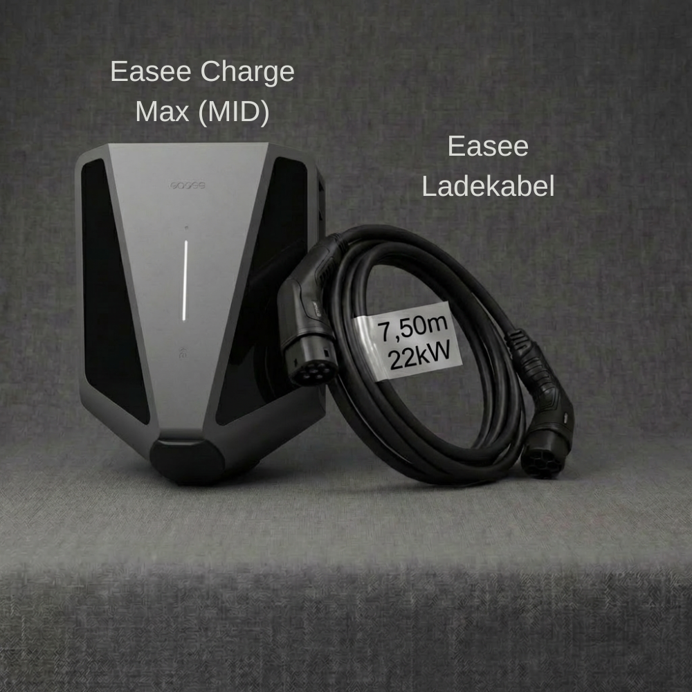 Wallbox Komplettangebot: Easee Charge Max + Ladekabel 7,5m