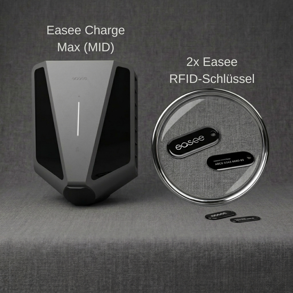Wallbox Komplettangebot: Easee Charge Max + 2x RFID-Schlüssel