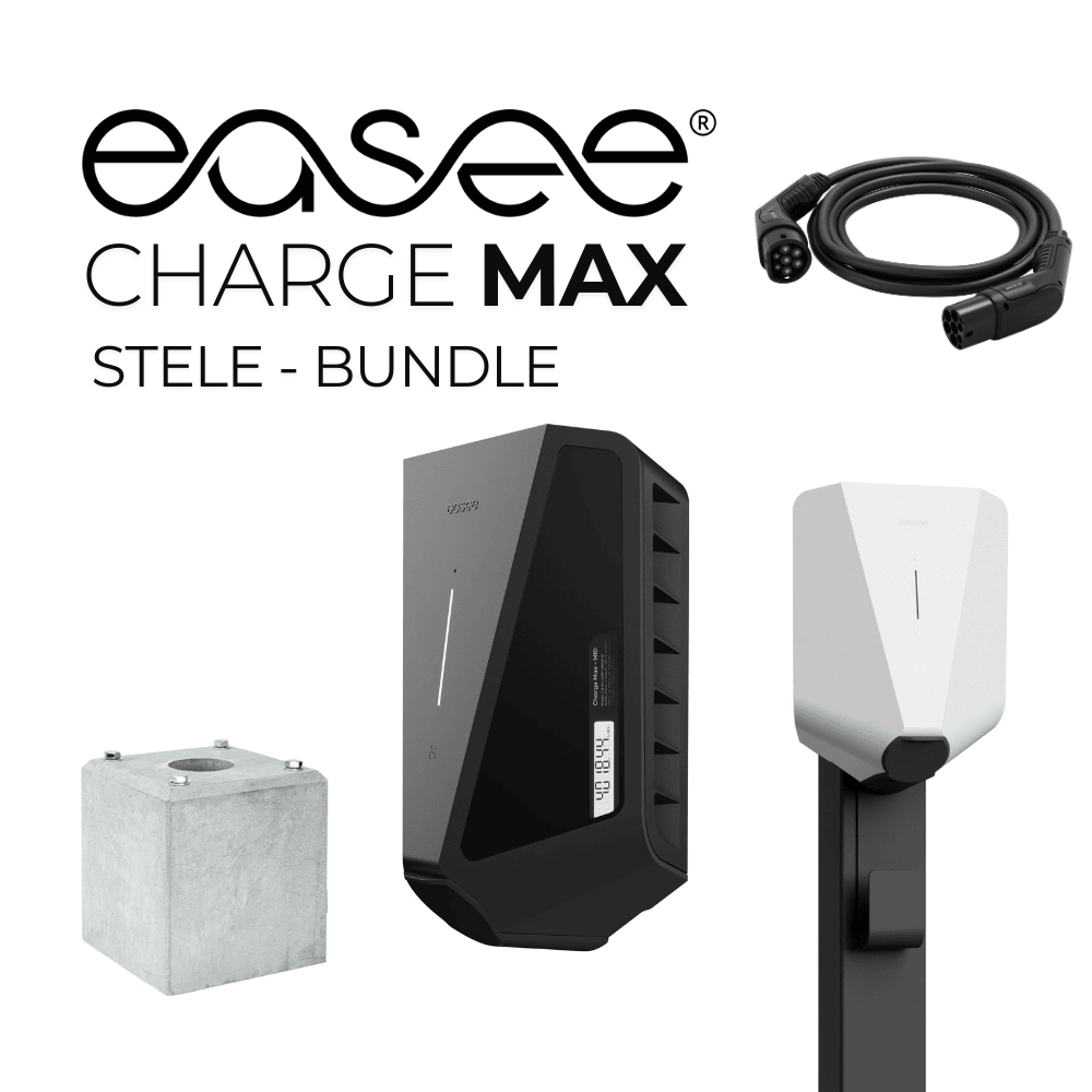 Easee Charge Max Bundle: mit Base, Fundament und Kabel